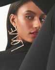 BLOCK LOVE EARRING
