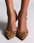 SOLEIL SLINGBACK LEOPARD