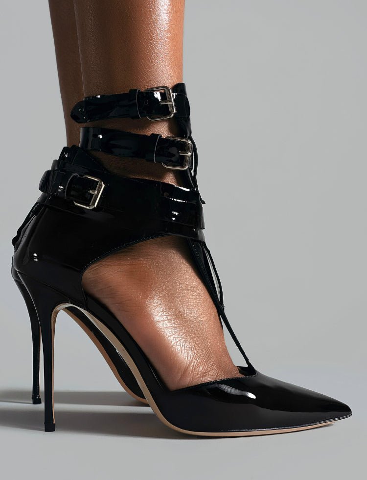 T-STRAP PUMP BLACK