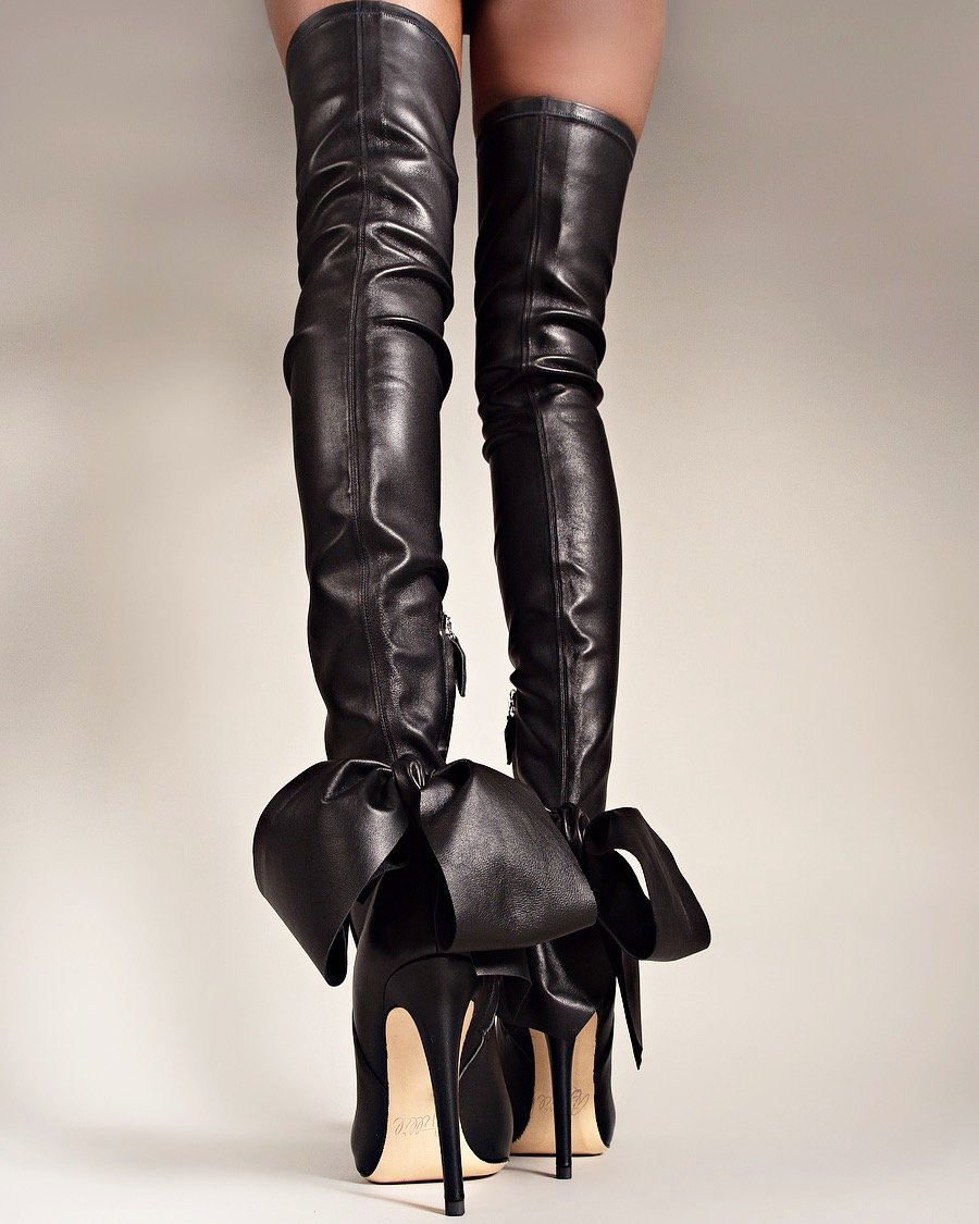 Thigh high Lace Up LV Boots