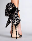 LEOPARD PRINT OPEN TOE