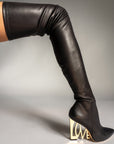 LOVE WEDGE THIGH BOOT