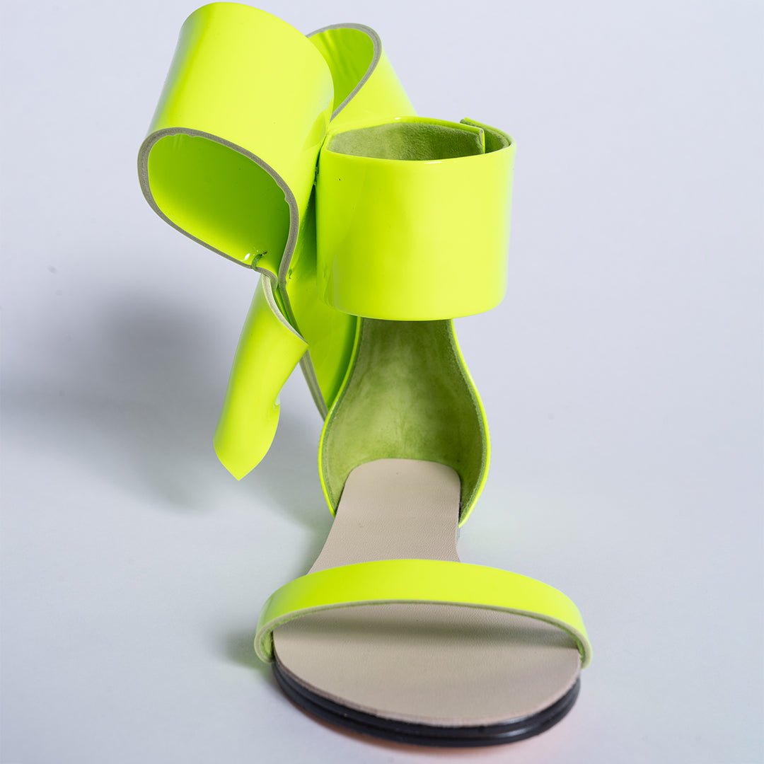 KIDS BOW SANDAL NEON