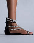 SOLEIL FLAT SANDAL BLACK