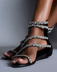 SOLEIL FLAT SANDAL BLACK