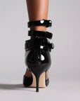 T-STRAP PUMP BLACK 3"