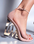 LOVE WEDGE SANDAL BLUSH