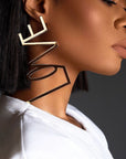 BLOCK LOVE EARRING