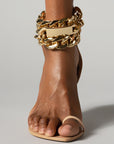 GOLD CHAIN FLAT SANDAL