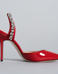 SOLEIL SLINGBACK RED KITTEN