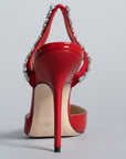 SOLEIL SLINGBACK RED KITTEN