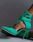 T-STRAP PUMP GREEN