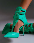 T-STRAP PUMP GREEN