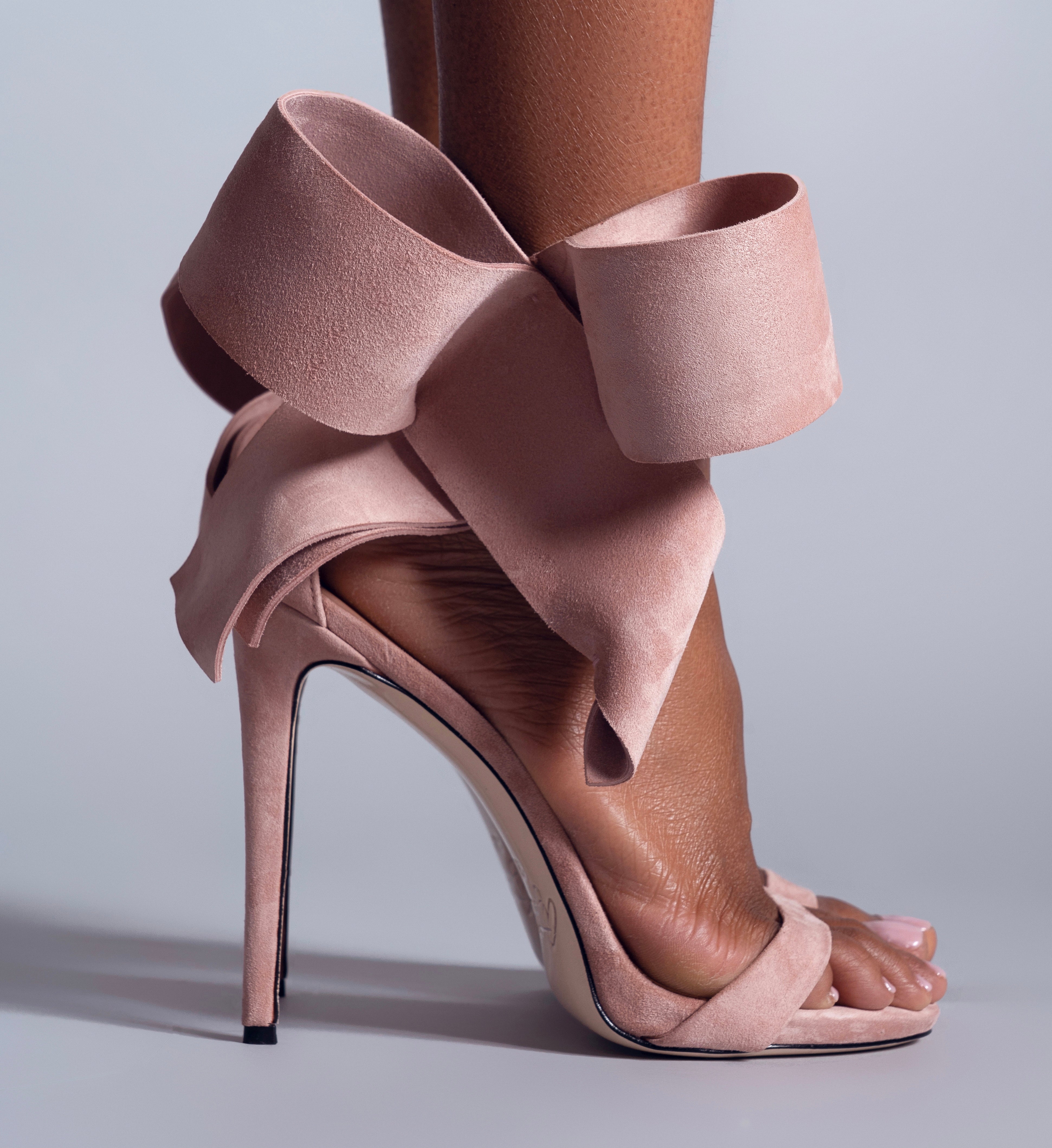 Blush open shop toe heels