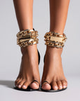 GOLD CHAIN FLAT SANDAL