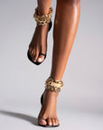 GOLD CHAIN FLAT SANDAL