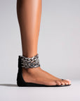 SILVER CHAIN FLAT SANDAL