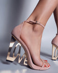 LOVE WEDGE SANDAL BLUSH